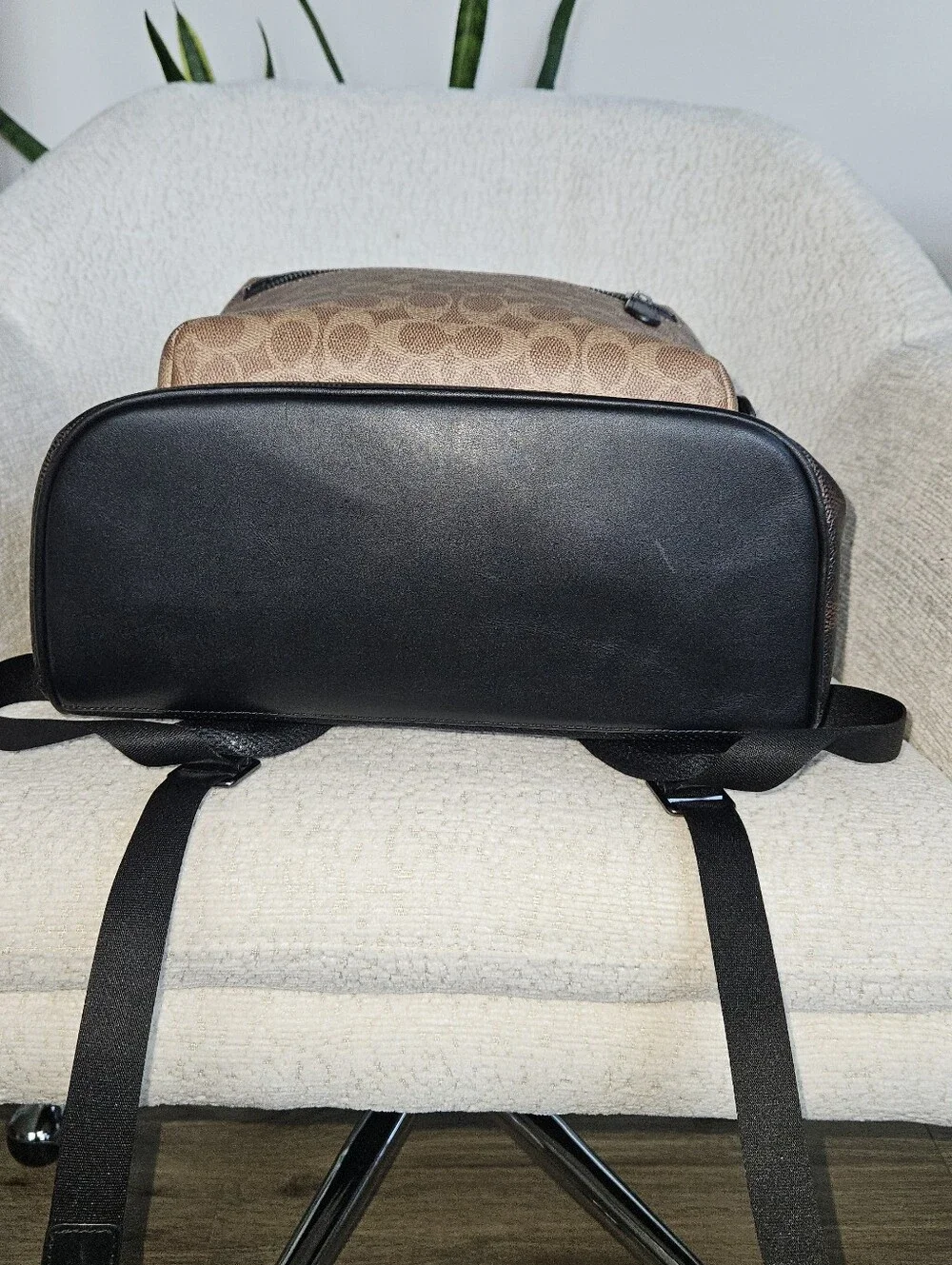 NWOT Coach Signature West  Backpack Walnut/Tan CAB59